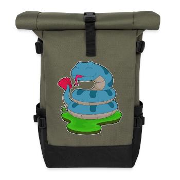 Jeu de cartes Snake Poker Poker - Sac à dos roll top - olive/noir - Devant