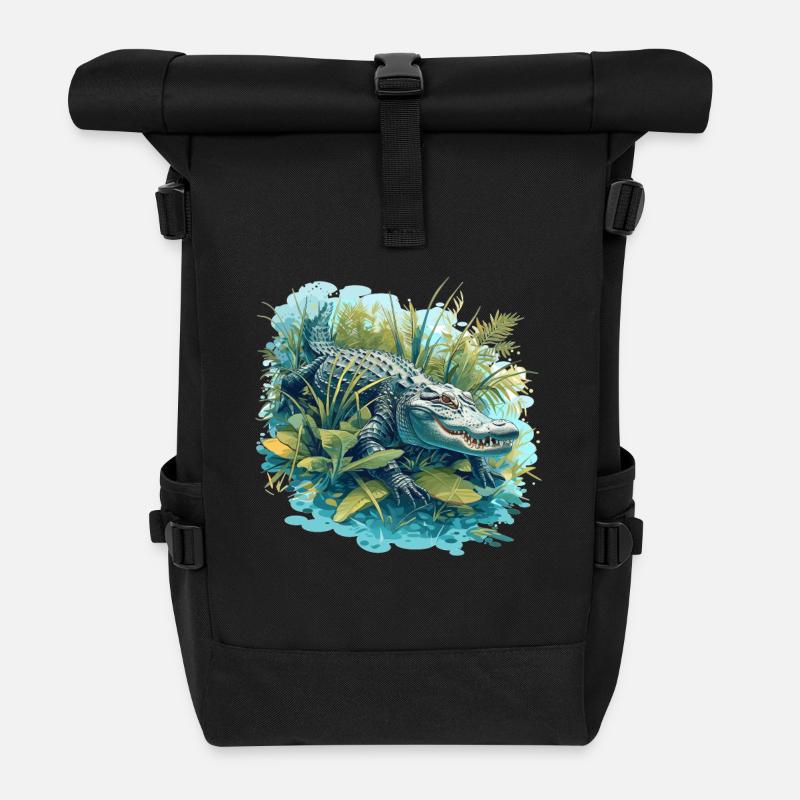 Alligatoren Alligator - Rolltop Rucksack - Schwarz