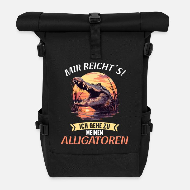 Alligatoren Alligator - Rolltop Rucksack - Schwarz