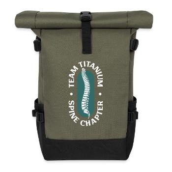 Team Titan - Rücken OP - Rolltop Rucksack - Olive/Schwarz - Vorne