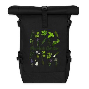 My Herb Garden - Herbs - Roll Top Backpack - black - Front