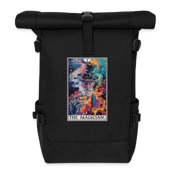 Carte de tarot Le magicien Le magicien - Sac à dos roll top - noir - Devant