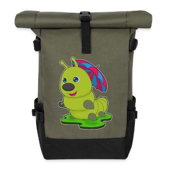 Parapluie Caterpillar - Sac à dos roll top - olive/noir - Devant