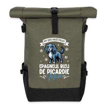 Epagneul Bleu de Picardie Mama - Rolltop Rucksack - Olive/Schwarz - Vorne
