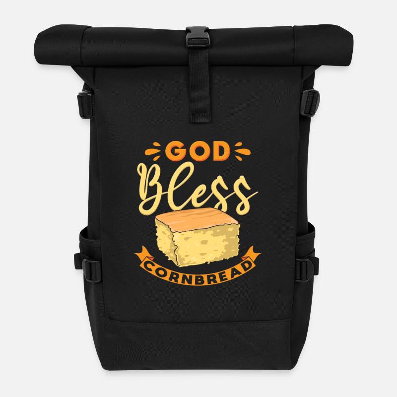 Maisbrot Liebhaber - Rolltop Rucksack - Schwarz