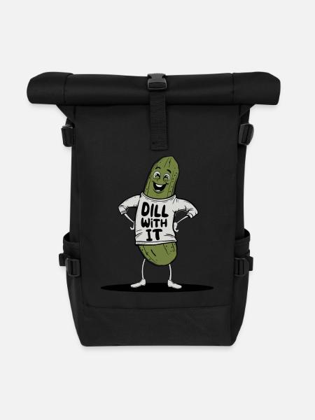 aneth avec son drôle de jeu de mots - Sac à dos roll top - noir