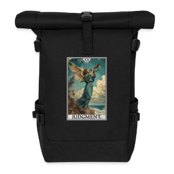 Tarotkarten Tarotkarte 20 Judgment Gericht - Rolltop Rucksack - Schwarz - Vorne