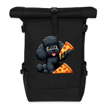 Süße Hyäne Schaukeln Spielplatz Cartoon - Rolltop Rucksack - Schwarz - Vorne