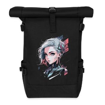Guerrier cyberpunk futuriste - Sac à dos roll top - noir - Devant