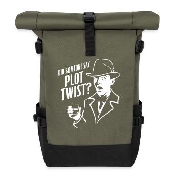 Murder Mystery Dinner Outfit Plot Twist - Rolltop Rucksack - Olive/Schwarz - Vorne