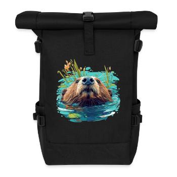 Beaver Biber - Sac à dos roll top - noir - Devant
