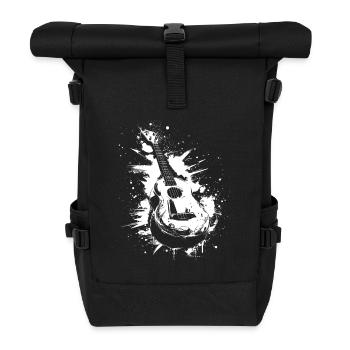 Ukulele Graffiti - Rolltop Rucksack - Schwarz - Vorne