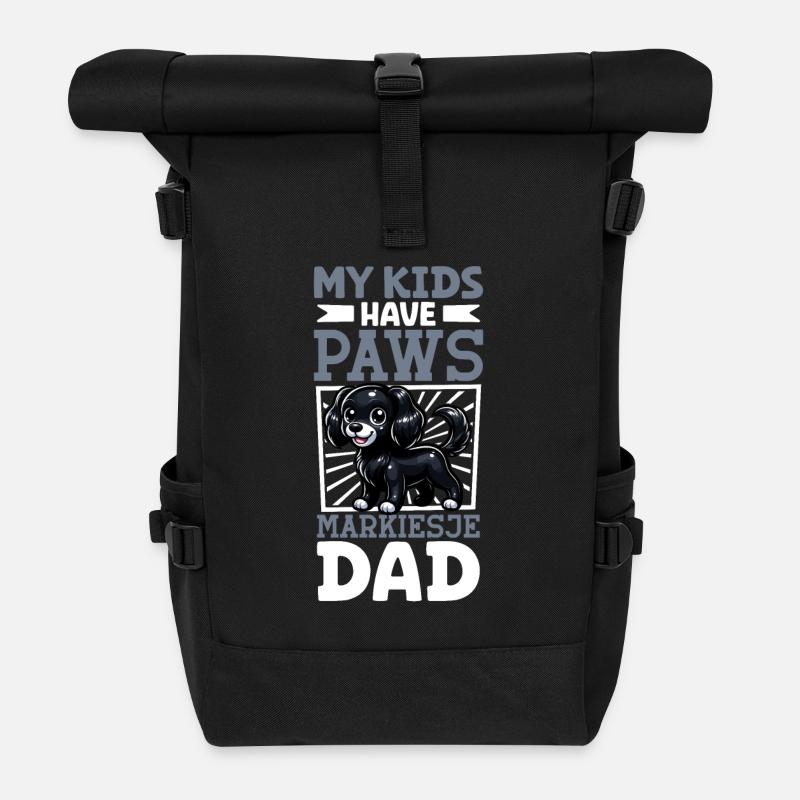 Markiesje Papa - Rolltop Rucksack - Schwarz