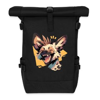 Wild Dog Wildhunde Wildhund - Rolltop Rucksack - Schwarz - Vorne