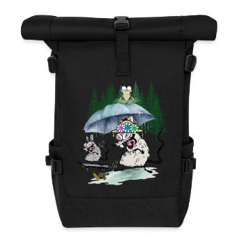 Leisure Mouse Mice Rat Rats Fanilie Skater - Roll Top Backpack - black - Front