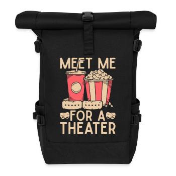 Théâtre musical Retrouvez-moi pour une scénographie théâtrale - Sac à dos roll top - noir - Devant