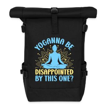 Yoga Soyez déçu par celui-ci : le yoga amusant - Sac à dos roll top - noir - Devant