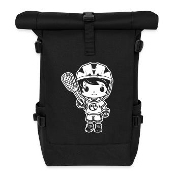 Lacrosse Junge - Rolltop Rucksack - Schwarz - Vorne