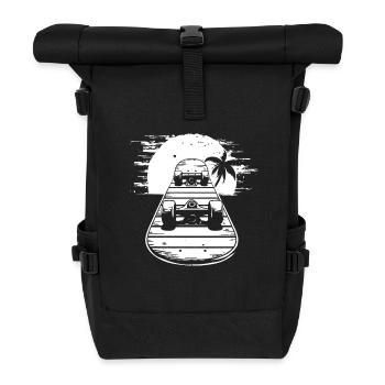 Skateboarding Sketch - Roll Top Backpack - black - Front