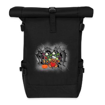 Teddybär Kochkunst Gastgeber Hobbykoch Köche - Rolltop Rucksack - Schwarz - Vorne