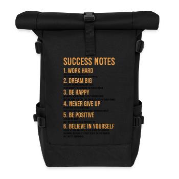 Success Notes - Roll Top Backpack - black - Front