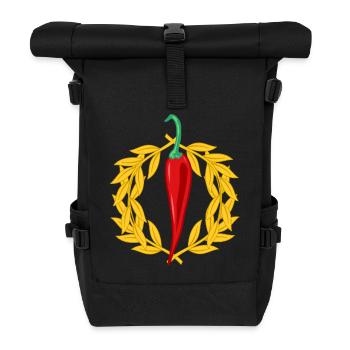 Paprika Piment Pepperoni Épices Cuisine Chefs - Sac à dos roll top - noir - Devant