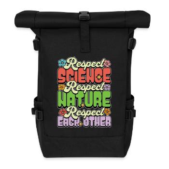 Environmental Scientist Respect Science Biologist - Roll Top Backpack - black - Front
