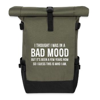 Je pensais que j’étais juste de mauvaise humeur - Sac à dos roll top - olive/noir - Devant