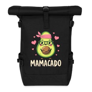 Werdende Mama & Mutter, Mamacado, Schwangerschaft - Rolltop Rucksack - Schwarz - Vorne