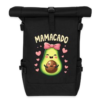 Werdende Mama & Mutter, Mamacado, Schwangerschaft - Rolltop Rucksack - Schwarz - Vorne