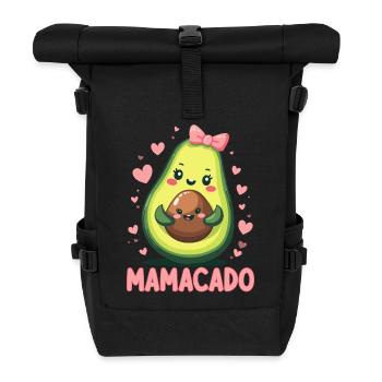 Werdende Mama & Mutter, Mamacado, Schwangerschaft - Rolltop Rucksack - Schwarz - Vorne