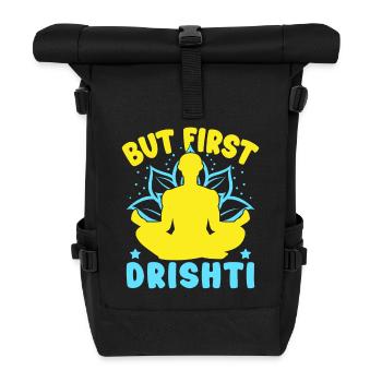 Yoga Mais Drishti D’abord Yoga Drôle - Sac à dos roll top - noir - Devant