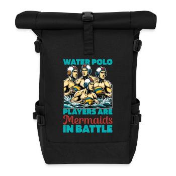 Les joueurs de water-polo sont des sirènes dans les sports nautiques - Sac à dos roll top - noir - Devant
