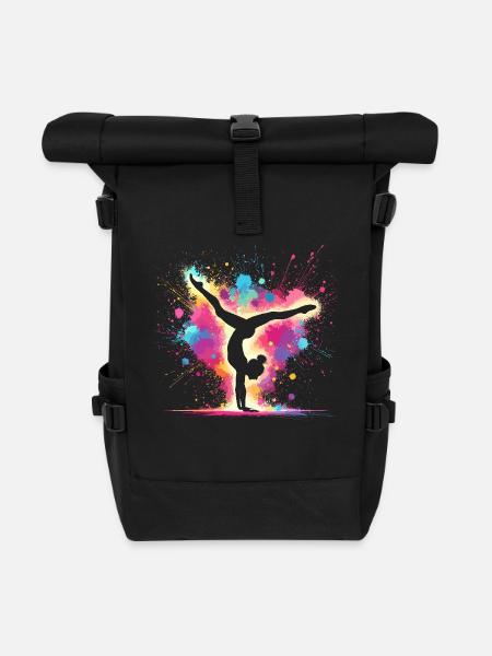 Gymnastique Gymnastique Gymnaste Acrobatie Gymnastique au sol - Sac à dos roll top - noir
