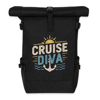 Cruise Diva |Cruise - Roll Top Backpack - black - Front