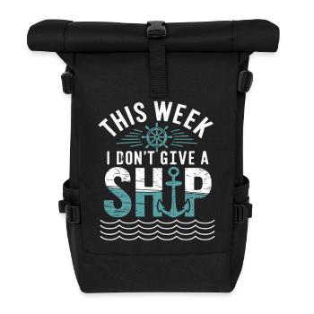 Maritime Humor | For casual sailors - Roll Top Backpack - black - Front