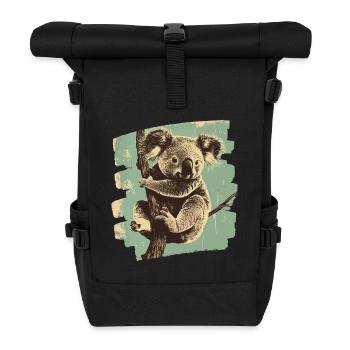 Koala - Roll Top Backpack - black - Front