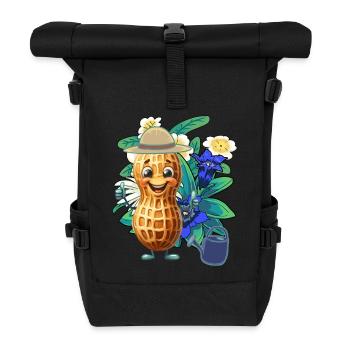 Tyrolean Peanut Gardener Horticulture Flowers - Roll Top Backpack - black - Front