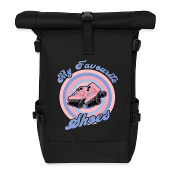 Rollerskater My Shoes Rollschuh Disco - Rolltop Rucksack - Schwarz - Vorne