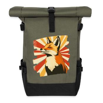 Renard - Sac à dos roll top - olive/noir - Devant