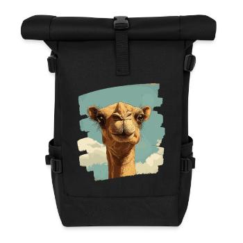 Camel - Roll Top Backpack - black - Front