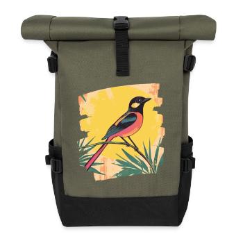Canari - Sac à dos roll top - olive/noir - Devant