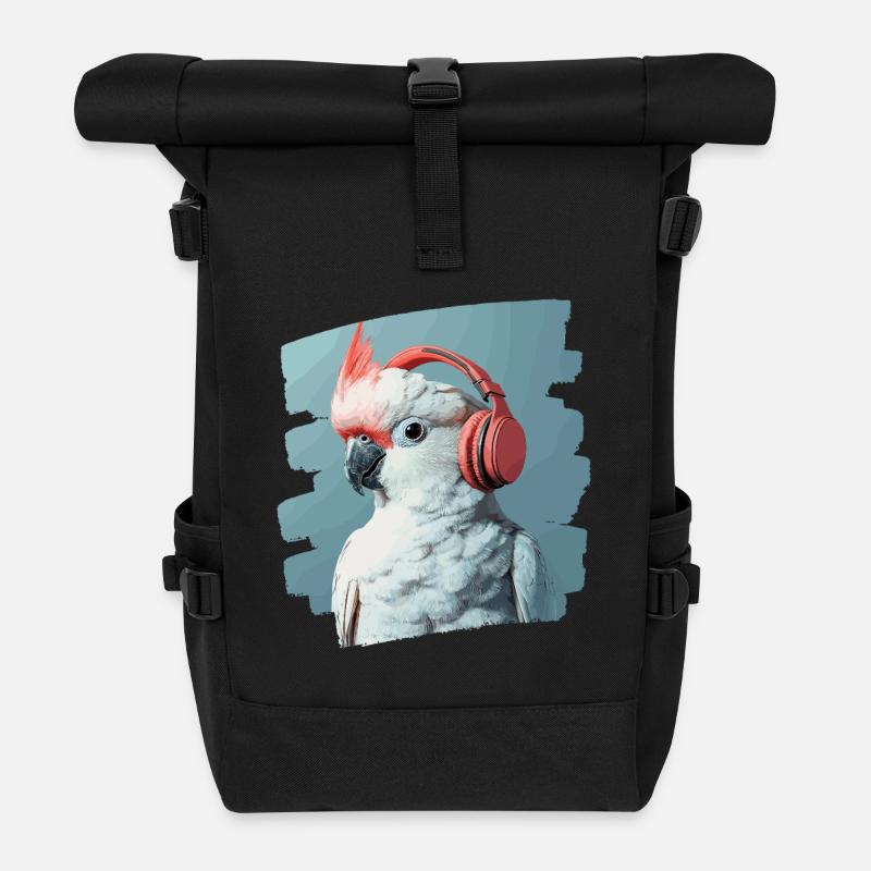 Kakadu - Rolltop Rucksack - Schwarz