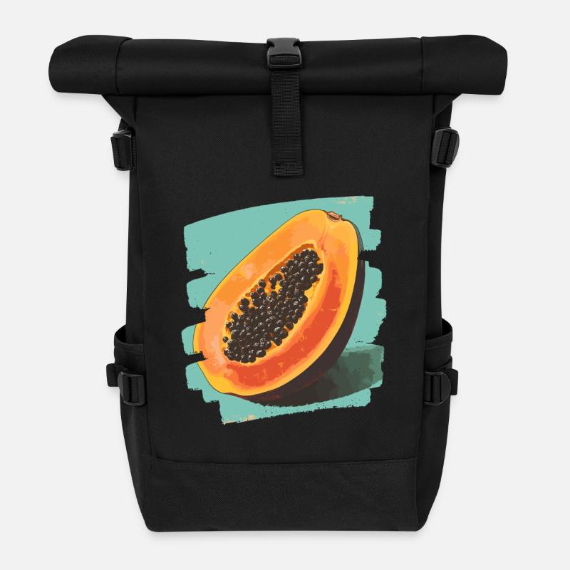 Papaya - Rolltop Rucksack - Schwarz