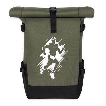 Jogger Graphic - Roll Top Backpack - olive/black - Front