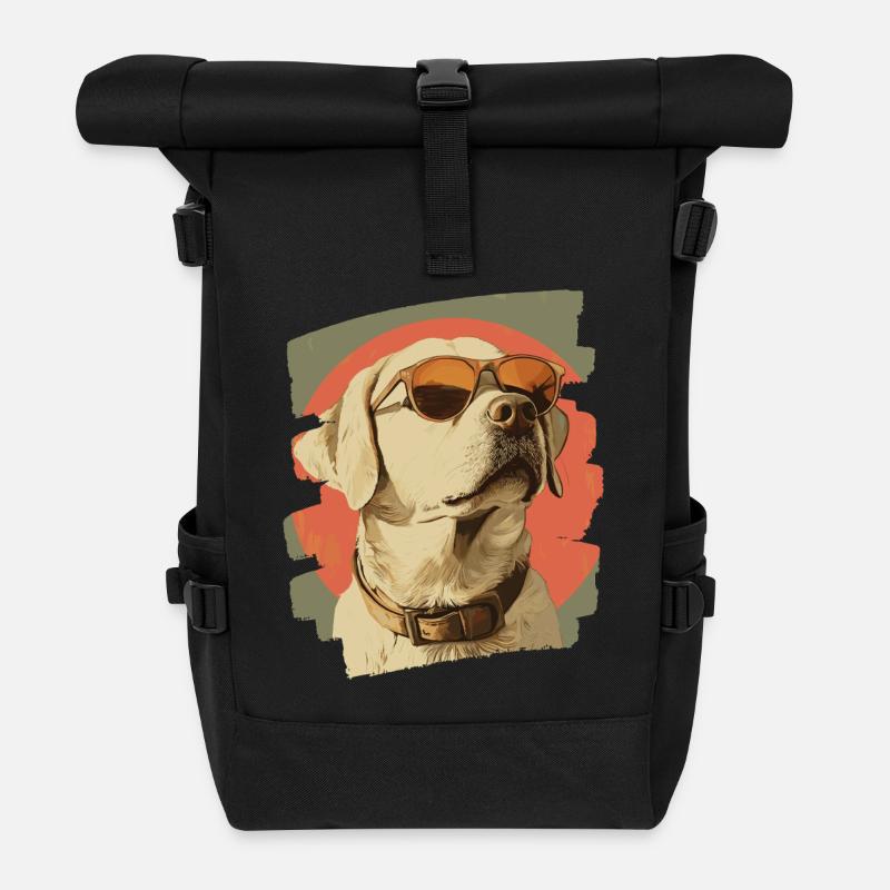 Labrador - Rolltop Rucksack - Schwarz