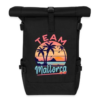 Mallorca Holiday Party Outfit Team Mallorca - Roll Top Backpack - black - Front