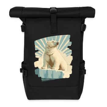 Eisbär - Rolltop Rucksack - Schwarz - Vorne