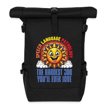 Speech Therapy Speech Language Physiotherapist - Roll Top Backpack - black - Front