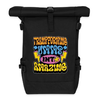 Speech Therapy Transforming um Physiotherapist - Roll Top Backpack - black - Front